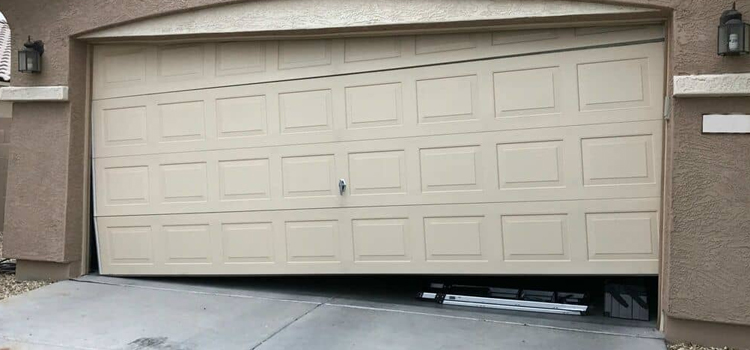 garage-door-bent-off-track-repair in Chilliwack