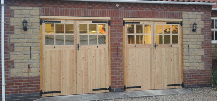 Side Hinged Wooden Garage Doors Chilliwack